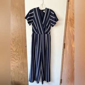 Navy Striped Jumpsuit